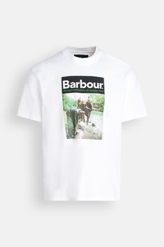 BARBOUR T-Shirt weiß