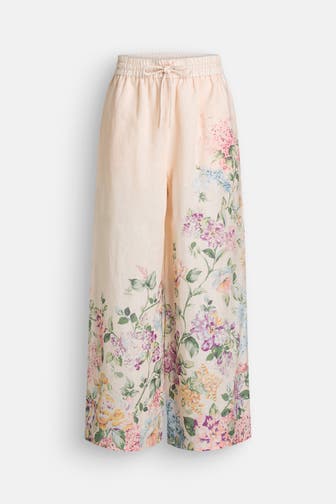 ZIMMERMANN Leinenhose 'Halliday' floral