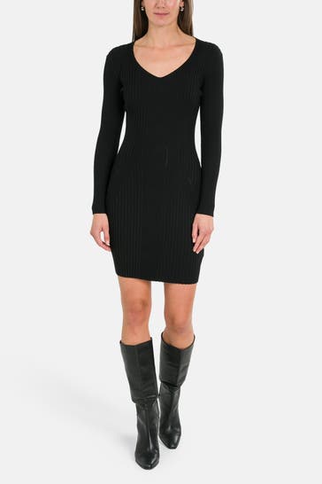 GUESS Strickkleid 'Isabella' schwarz