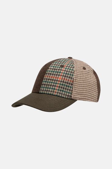 HACKETT - Wollmix-Basecap kariert