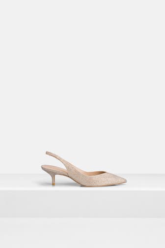 STUART WEITZMAN Sling-Pumps 'Eva' silber