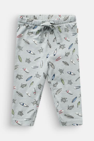 WHEAT Joggpants graugrün gemustert