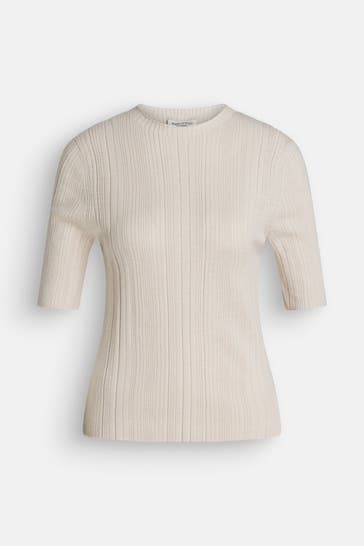 MARC O'POLO Strick-Shirt beige