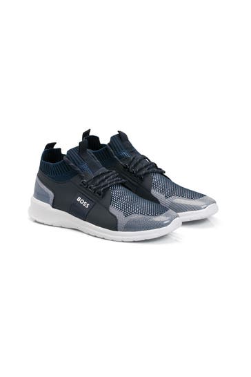 BOSS Sneaker blau zweifarbig