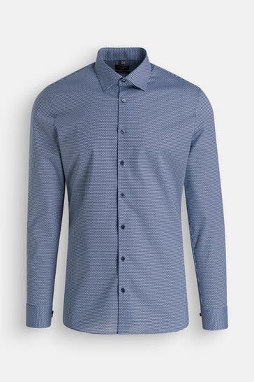 OLYMP No. Six Casual-Hemd gemustert Extra Slim Fit
