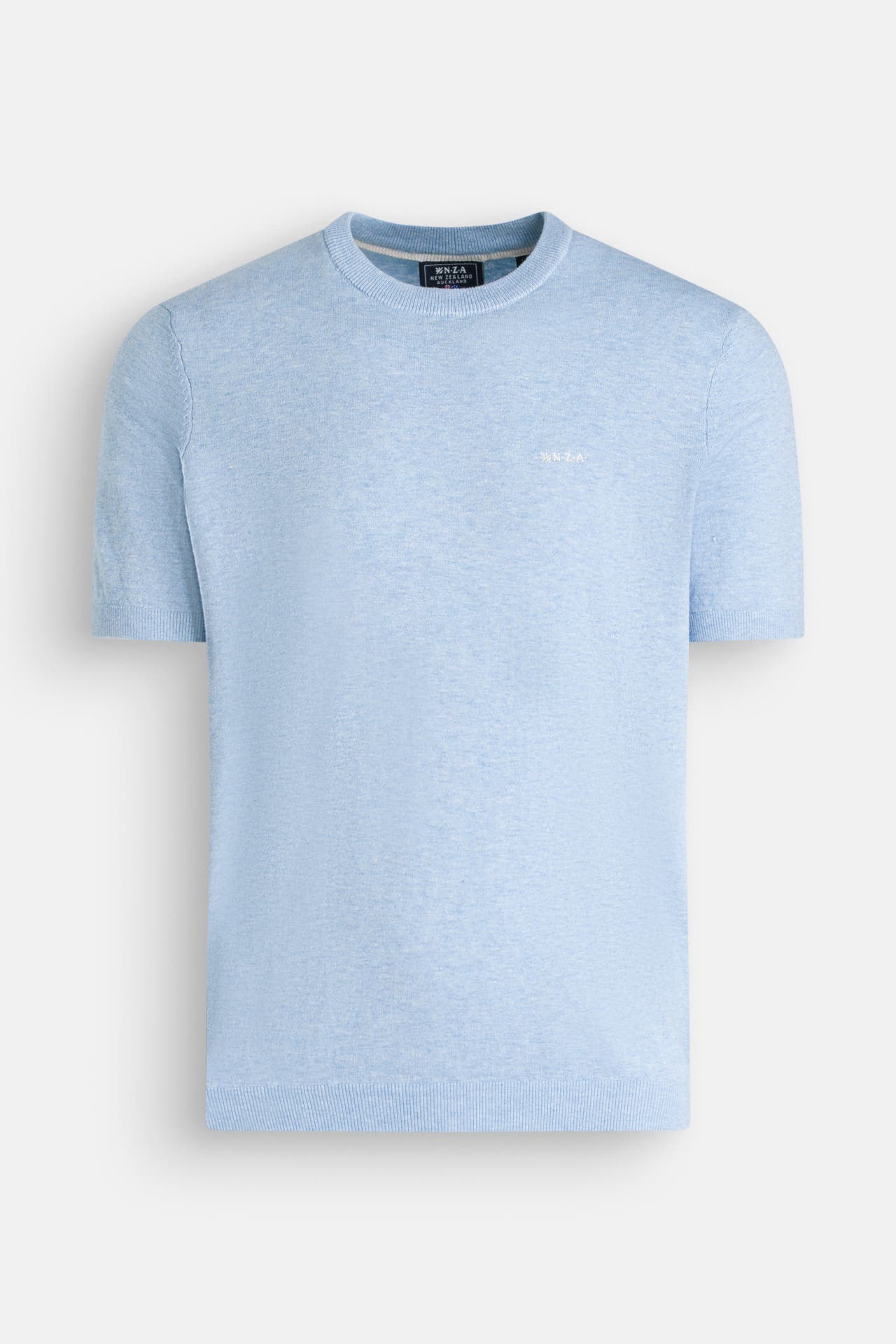 NEW ZEALAND AUCKLAND Strickshirt hellblau meliert , Bild 1