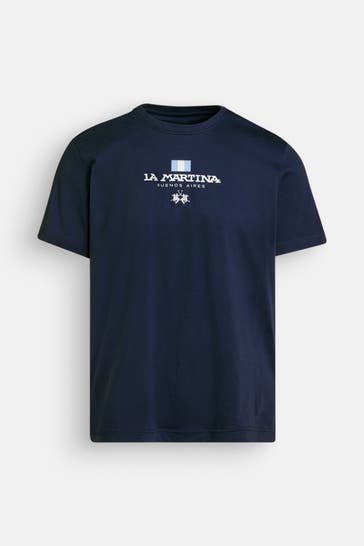 LA MARTINA T-Shirt nachtblau