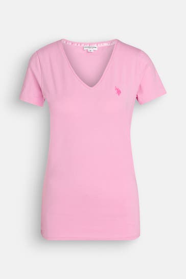 U.S. POLO ASSN. T-Shirt rosa
