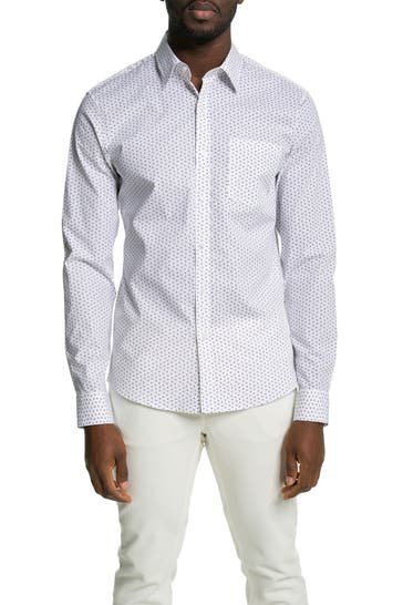 MICHAEL KORS Casual-Hemd weiß gemustert