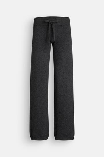 BLACK PALMS Wollhose grau