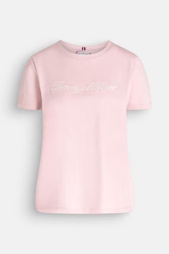 TOMMY HILFIGER T-Shirt dunkelrosa