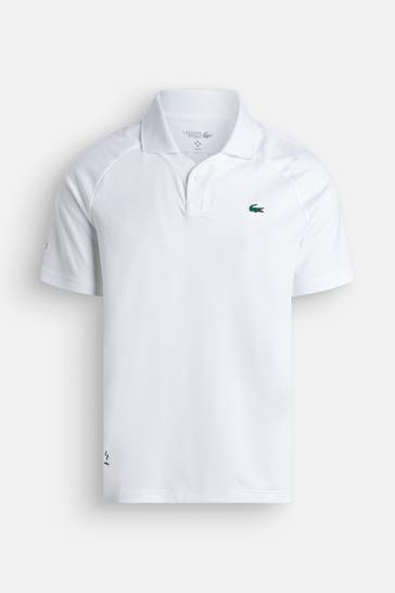 LACOSTE Funktions-Polo weiß