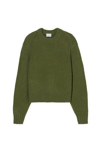 CLOSED Wollmix-Pullover dunkelgrün
