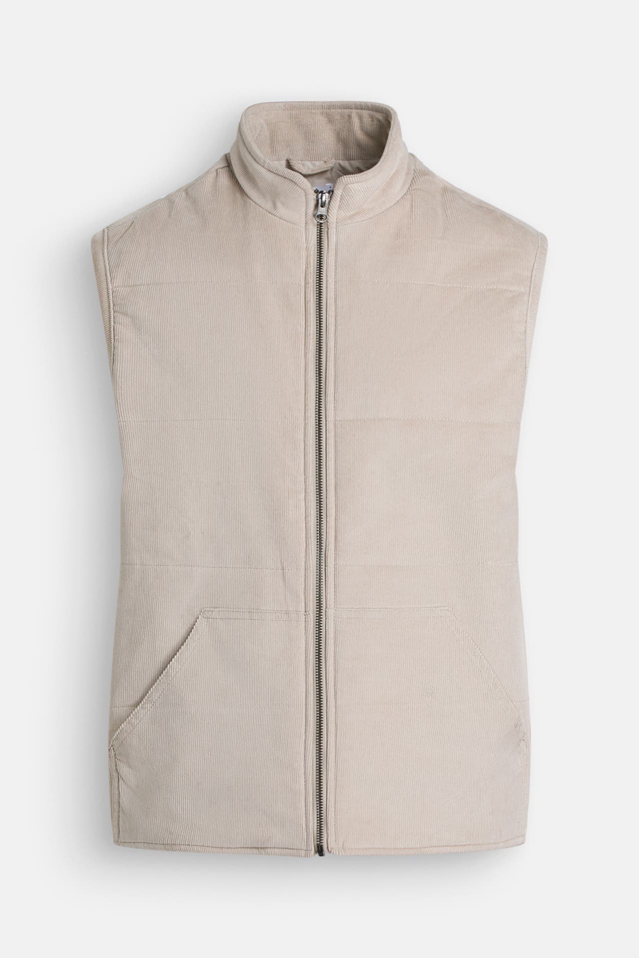 KNOWLEDGE COTTON APPAREL Cord-Weste beige, Bild 1