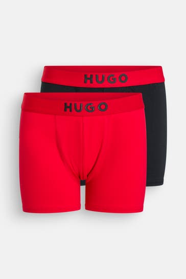 HUGO 2er-Pack Boxer Trunks mehrfarbig