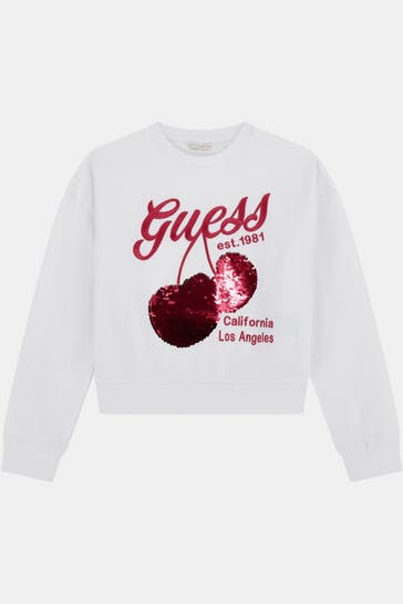 GUESS Sweatshirt weiß