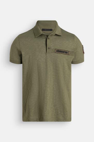 AERONAUTICA MILITARE Polo-Shirt oliv meliert