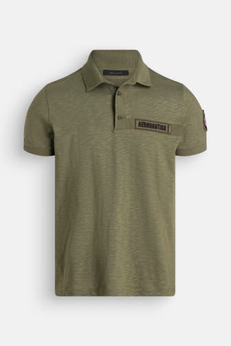 AERONAUTICA MILITARE Polo-Shirt oliv meliert