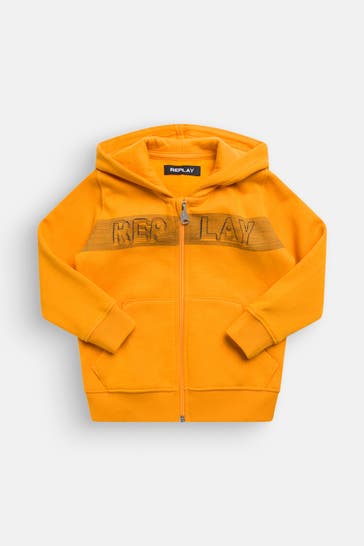 REPLAY Sweatjacke orange