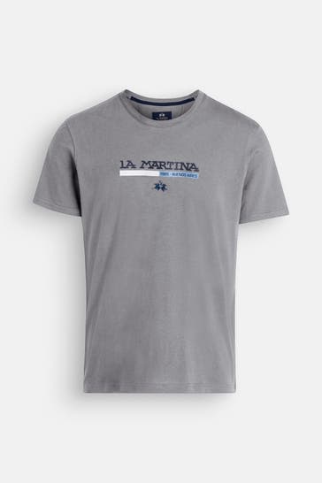 LA MARTINA T-Shirt grau meliert