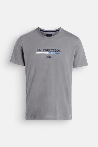 LA MARTINA T-Shirt grau meliert