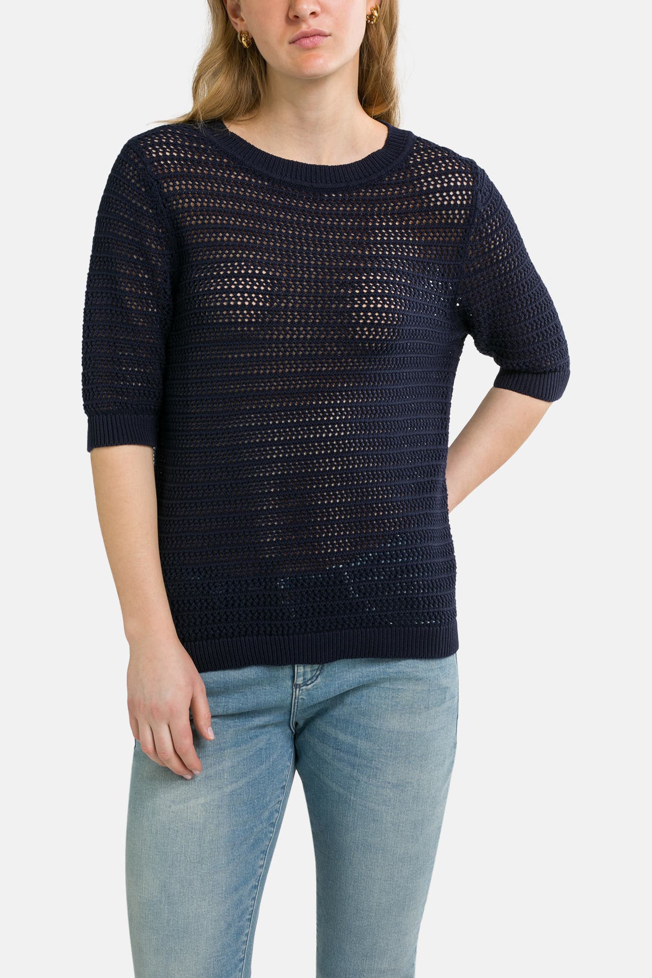CARTOON Strickshirt navy, Bild 1