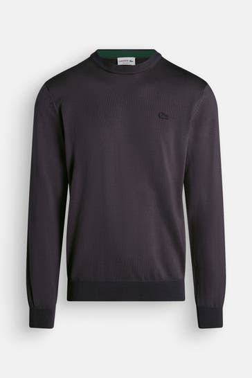 LACOSTE Wollpullover dunkelgrau