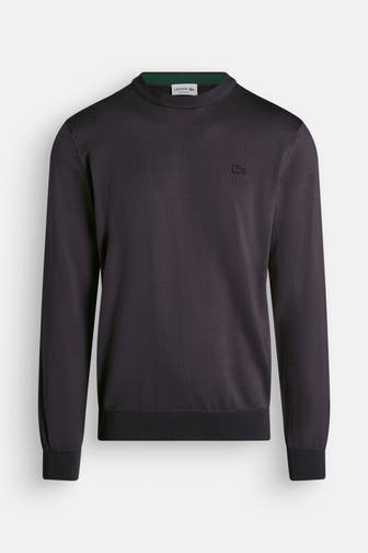 LACOSTE Wollpullover dunkelgrau