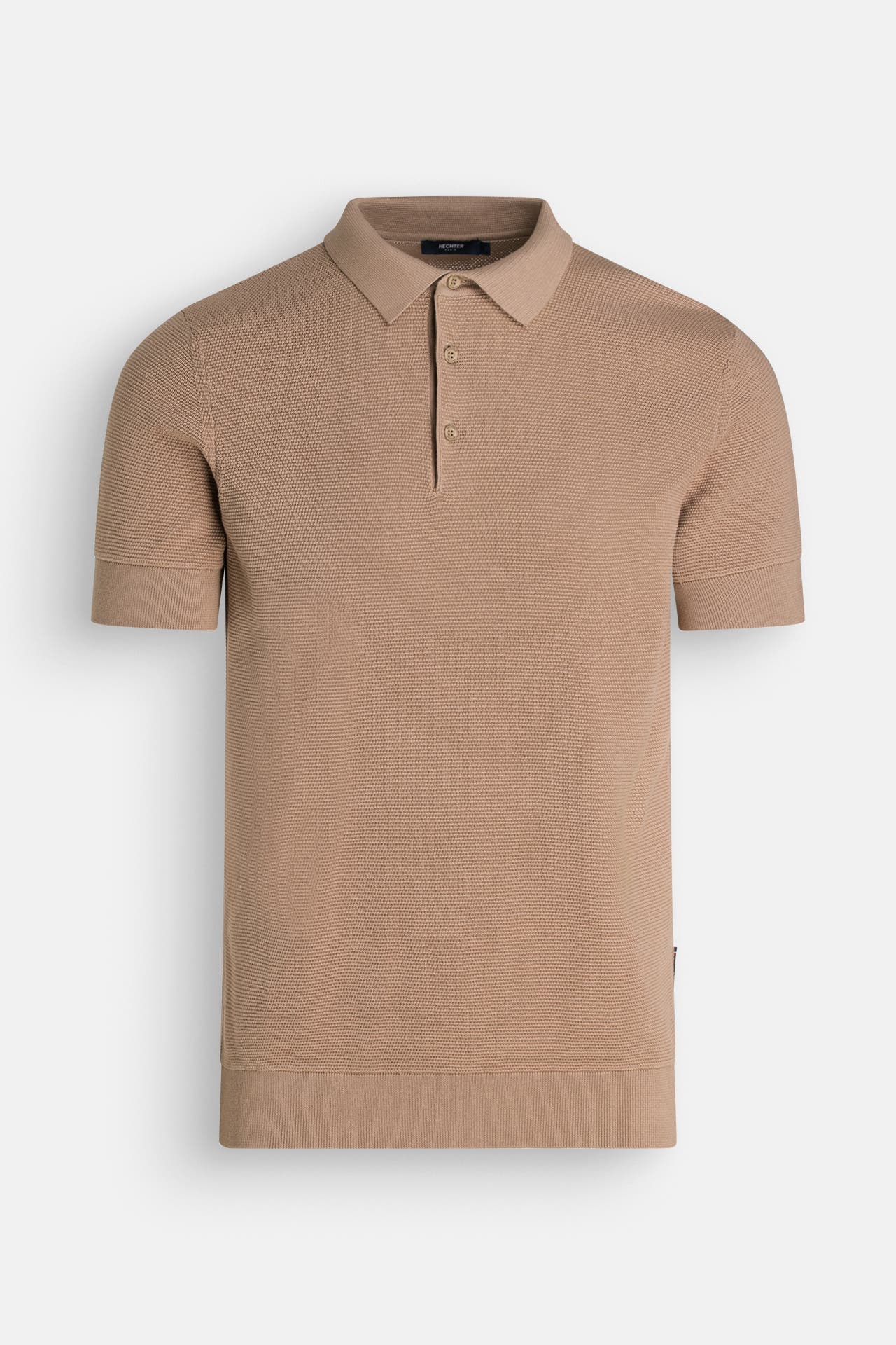 HECHTER Paris Strick-Polo hellbraun, Bild 1