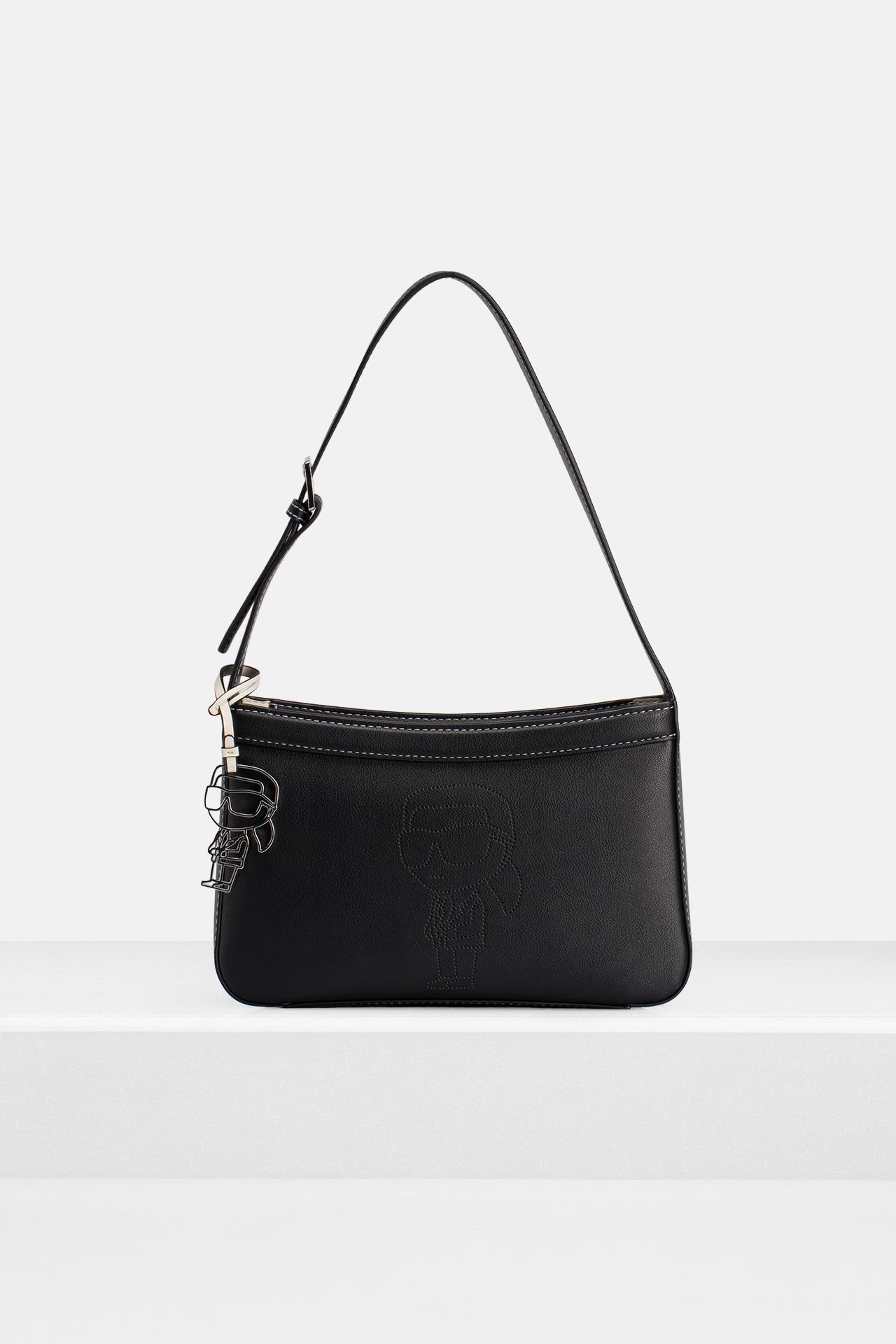 KARL LAGERFELD Schultertasche schwarz, Bild 1