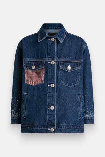 DESIGUAL Jeansjacke dunkelblau