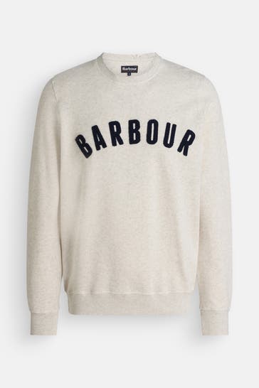 BARBOUR Sweatshirt hellgrau