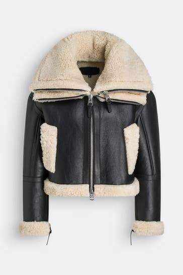 MACKAGE Lederjacke 'Penelopa' schwarz