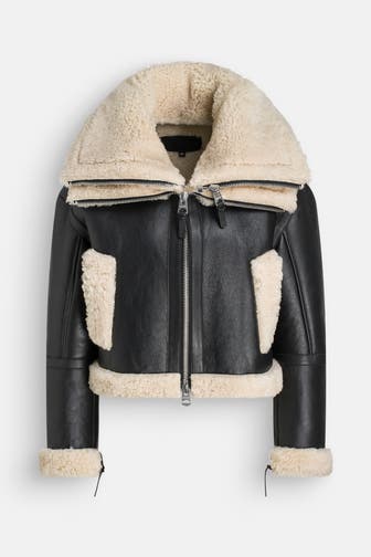 MACKAGE Lederjacke 'Penelopa' schwarz
