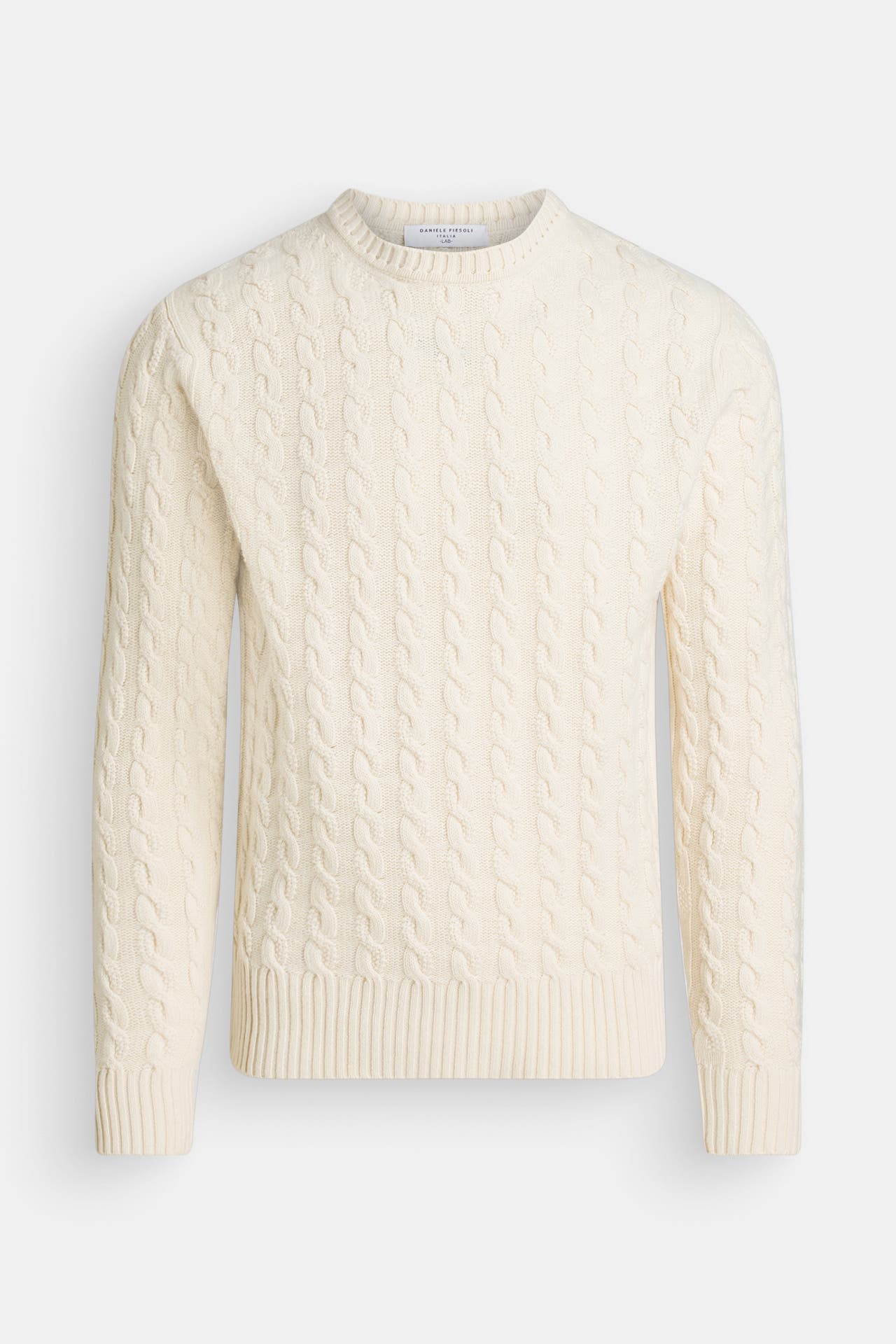 DANIELE FIESOLI Wollpullover ecru, Bild 1