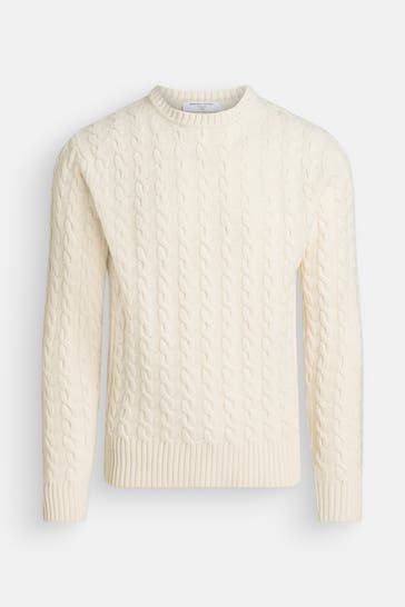 DANIELE FIESOLI Wollpullover ecru