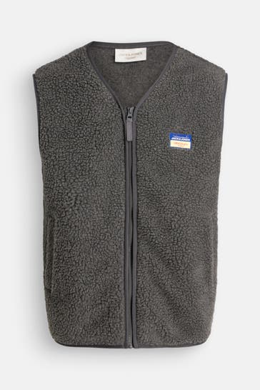 JACK & JONES Weste dunkelgrau