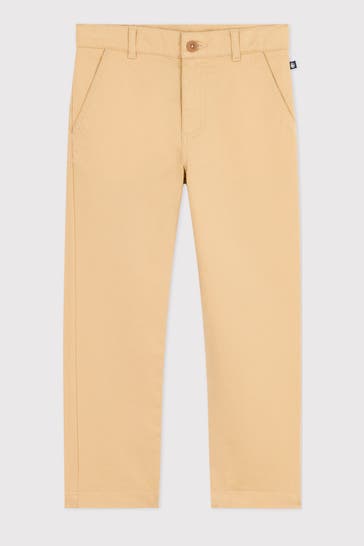 PETIT BATEAU Stoffhose hellbraun