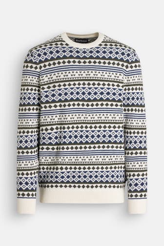 BARBOUR Wollmix-Pullover gemustert