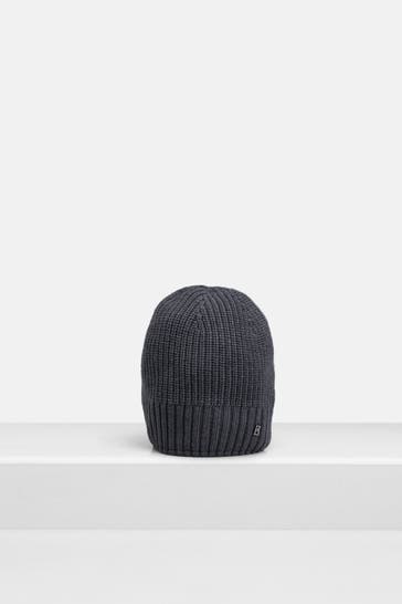 BOGNER Wollmix-Mütze 'Freddy' dunkelgrau