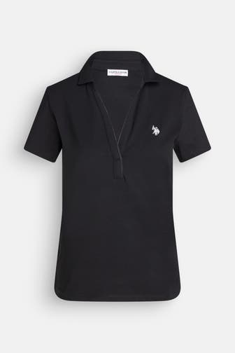 U.S. POLO ASSN. Polo-Shirt 'Chri' schwarz