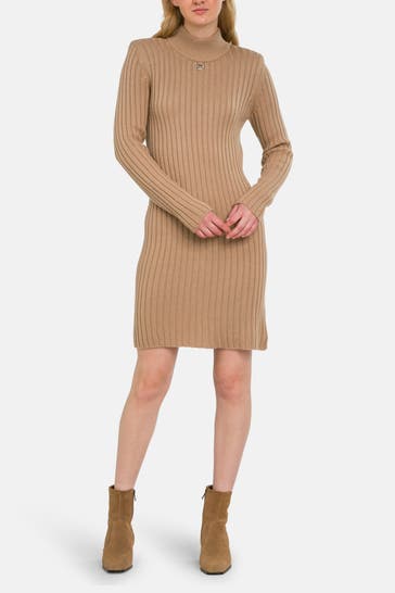 JOOP! Wollmix-Kleid braun