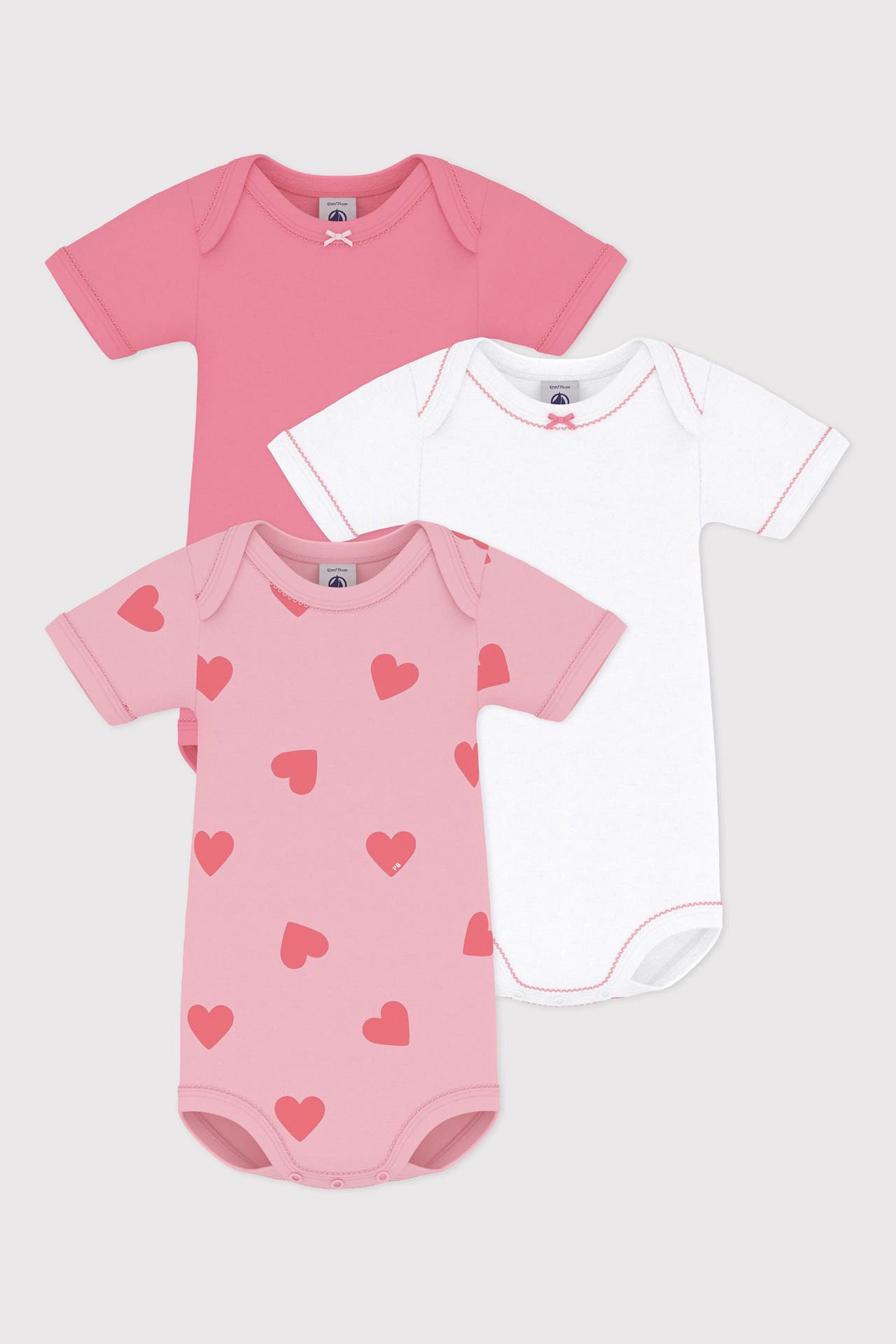 PETIT BATEAU 3er- Pack Bodies mehrfarbig, Bild 1