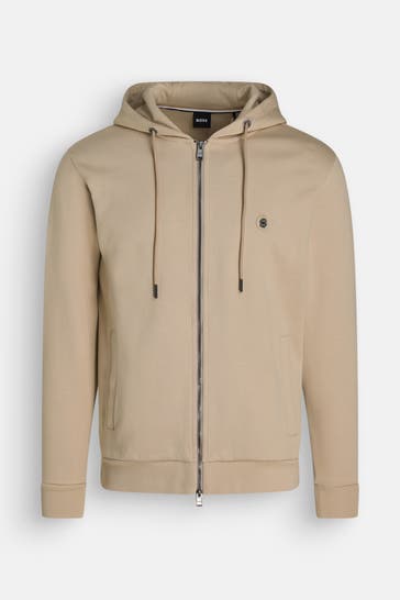 BOSS Sweatjacke 'Spence' beige