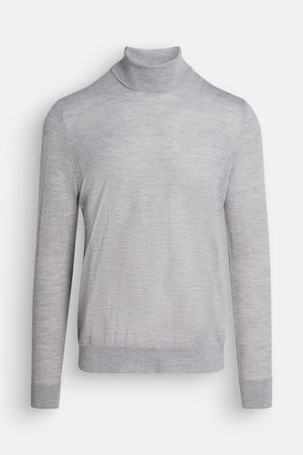 SAMSØE & SAMSØE Rollkragenpullover 'Flemming' hellgrau