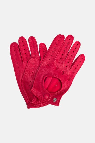 ROECKL Lederhandschuhe 'Montreal' rot