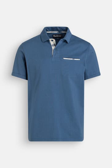 BARBOUR Polo-Shirt graublau