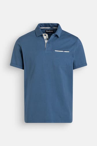 BARBOUR Polo-Shirt graublau
