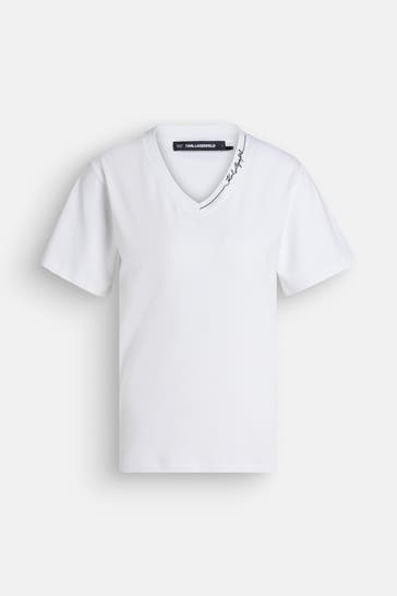 KARL LAGERFELD T-Shirt weiß