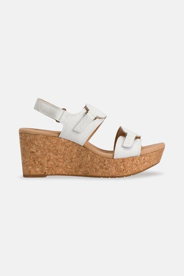 CLARKS Wedges 'Rose Lane' offwhite